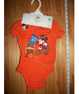 Disney Mickey Baby Clothes 3M-6M Pirate Mouse Creeper Set Newborn Bootie... - £12.86 GBP
