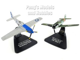 Set of 2: P-51 Mustang vs Fw-190 Würger Shrike 1/72 Scale Model - $64.34