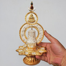 Tibetan Bhutanese Buddhist 8 Auspicious Sings Tsebum Long Life Vase 10&quot; ... - £354.10 GBP