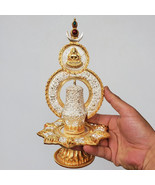 Tibetan Bhutanese Buddhist 8 Auspicious Sings Tsebum Long Life Vase 10&quot; ... - £353.04 GBP