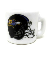 Baltimore Ravens Miniature Cup NFL Football 1&quot; Ceramic Mug Ornament Display - £7.74 GBP