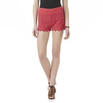 Women&#39;s Juniors Bongo Plus Crochet Lace Shorts Size 3X Rose NEW - £20.95 GBP