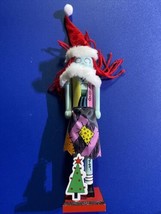 Nightmare Before Christmas 12.5&quot; Sally Santa Claus Nutcracker Santa Hat and Tree - £21.70 GBP