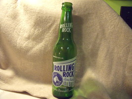 Rolling Rock 12 oz Green Glass Beer Bottle circa about 1965 - £21.08 GBP