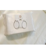 Giani Bernini Sterling Silver 1-3/4&quot; Textured Oval Hoop Earrings N1069 $100 - $730.92 MXN