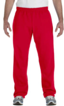 Glidan 5XL Heavy Blend Fleece Lined Elastic Waist, Pockets  Sweatpants Red - $10.89