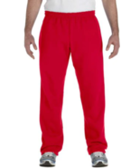 Glidan 5XL Heavy Blend Fleece Lined Elastic Waist, Pockets  Sweatpants Red - £8.56 GBP