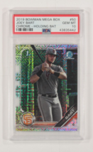 2019 Bowman Mega Scatola Joey Bart Cromato Tiene Pipistrello PSA 10 Gemm... - $188.89