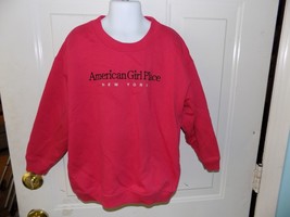 American Girl New York Red Sweat Shirt Long Sleeve Size XS Girl&#39;s EUC - £12.14 GBP