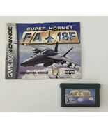 SUPER HORNET F/A-18F NINTENDO GAMEBOY ADVANCE SP GBA WITH MANUAL TESTED ... - $14.80