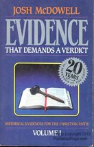 Evidence That Demands a Verdict [Paperback] Josh McDowell - £15.61 GBP