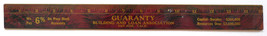 Guaranty Building Loan Association San Jose California vintage advertising ruler - £11.17 GBP