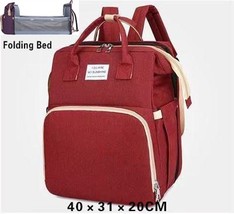 New Woman Portable Folding Crib Diaper Backpack Light Large Capacity Multifuncti - £55.49 GBP
