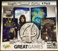 Gogii&#39;s Diamond Edition 4 Pack hidden objects CD ROM PC Video Computer Games - £3.08 GBP