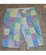 womens ralph lauren shorts patchwork seersucker size 2 nwot - £36.40 GBP