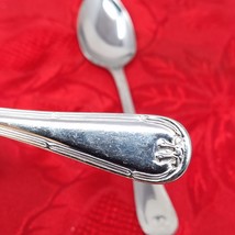 2X Tsp Towle Ribbons Edge HOTEL Stainless 18/10 Glossy  Flatware Teaspoon  - $9.98