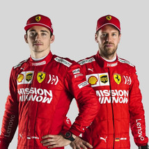 F1 Charles leclerc and Sebastian 2019 Model printed go kart/karting race suit - £79.75 GBP
