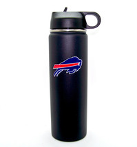 Buffalo Bills NFL 2798 Flip Top Stainless Steel Water Bottle 22 oz - £25.31 GBP