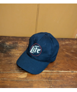 Miller Lite Blue Embroidered Adjustable Baseball Cap Trucker Hat Beer VT... - £13.63 GBP