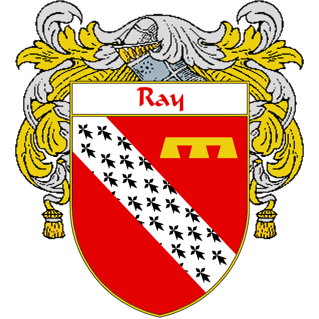Ray Family Crest / Coat of Arms JPG and PDF - Instant Download - $2.90