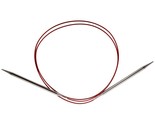 Red Lace Stainless Steel Circular Knitting Needles 47&quot;-Size 17/12.75mm - £19.74 GBP