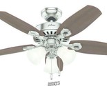 Hunter 42&quot; Ceiling Fan Light Reversible Blades One Side Cherry Other Mah... - $140.59