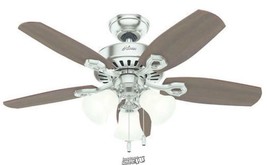 Hunter 42&quot; Ceiling Fan Light Reversible Blades One Side Cherry Other Mah... - $140.59