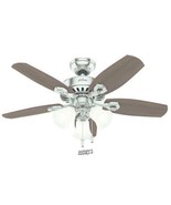 Hunter 42&quot; Ceiling Fan Light Reversible Blades One Side Cherry Other Mah... - £110.73 GBP