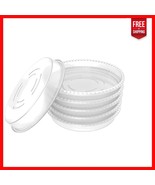 Elegant 6 Pack Plant Saucers - Protect Your Surfaces with Stylish Functi... - $24.78 CAD