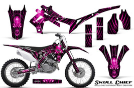 HONDA CRF 450 CRF450 2013-2015 GRAPHICS KIT CREATORX DECALS SKULL CHIEF ... - £140.13 GBP