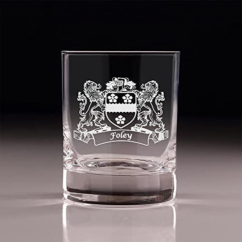 Foley Irish Coat of Arms Old Fashioned Tumblers - Set of 4