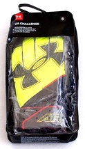 Under Armour Neon Yellow UA Challenge Goalkeeper Goalie Gloves Men&#39;s Siz... - £29.18 GBP