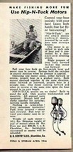 1946 Print Ad Nip-N-Tuck 2 Small Electric Outboard Motors Gentry Co. Chamblee,GA - £7.74 GBP