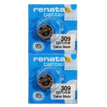 Renata 309 SR754SW Batteries - 1.55V Silver Oxide 309 Watch Battery (10 Count) - £3.94 GBP+