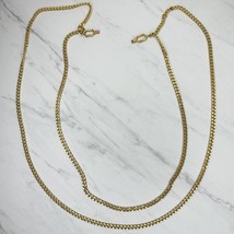 Gold Tone Double Strand Metal Chain Link Pants Chain - £12.50 GBP