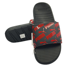 Nwt Puma Msrp $48.99 Cool Cat Bold 2 Men Black Red Slip On Slides Sandals Size 9 - £17.91 GBP