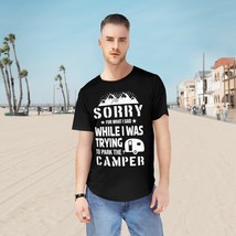 Funny Camper Parking T-Shirt - Sorry For What I Said Grey Curved Hem Tee - $36.05+