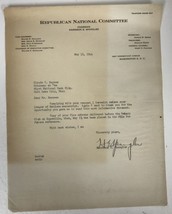 Harrison E. Spangler (d. 1965) Autographed Signed Vintage 1944 Letter TLS - £31.96 GBP