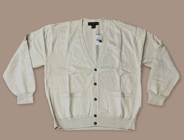 Grandpa Sweater Cardigan with Pockets Button up 100% Cotton Nice! - £19.97 GBP
