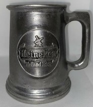 Vintage Pewter Heineken Holland Beer Tankard Heineken Beer Stein Metal - £55.90 GBP