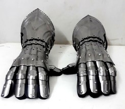 Medieval Gauntlet Gloves Steel Crafts Handmade Fully Functional Adult Size GIFT - £98.03 GBP
