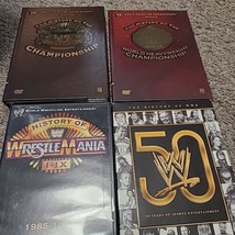 WWE History of the World Heavyweight Championship Wrestlemania Wrestling DVD Lot - £15.67 GBP