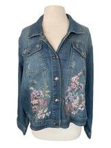 Women’s La Bellum By Hillary Scott Denim Jacket No Tag See Measure Distr... - £15.16 GBP