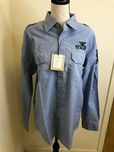 Pacific Blue Men&#39;s Roll Up Long Sleeve Button Up NWT - $8.16