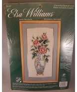 Elsa Williams COUNTED CROSS STITCH KIT FLOWERS &amp; VASE Asian Splender #02... - £14.87 GBP