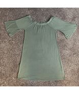 Heart and Hips Women&#39;s Olive Green On/Off Shoulder Dress Size 1X - $218.29 MXN