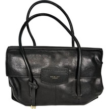 RADLEY London Burnham Beeches Black Pebble Leather Shoulder Bag w/Dog Charm - $659.80 MXN
