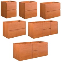 Cherry Walnut Wall-Mount floating Bathroom Vanity Cabinet (Sink NOT Incl... - £57.30 GBP+