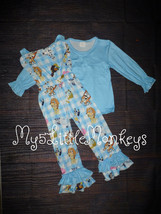 NEW Bluey Boutique Girls Long Sleeve Shirt Overalls Outfit Set  - £4.78 GBP+