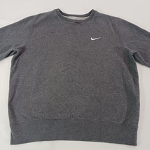 Nike Men's Gray Cotton Blend Fleece Pullover Sweater Size Large  image 11